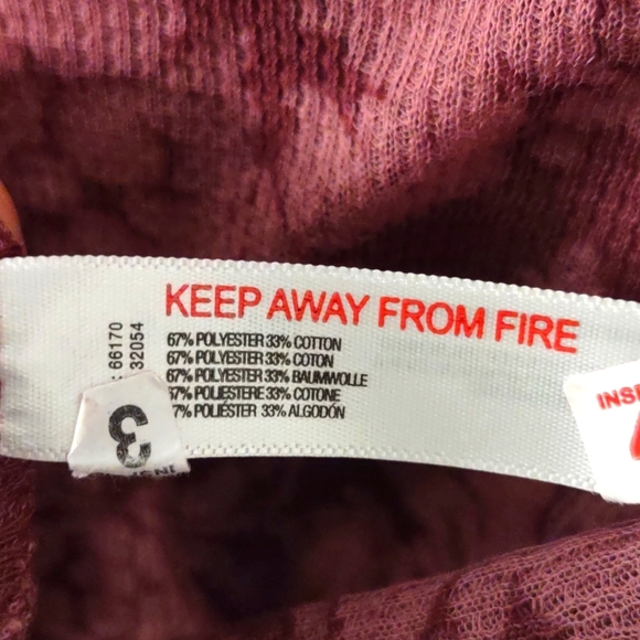 Free People You & I Semi Sheer Mockneck Top in Acai Purple Size Small - Picture 7 of 12